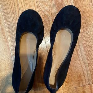 Black J Crew Ballerina Flats